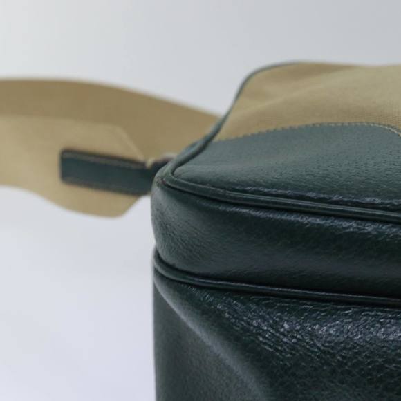 PRADA Shoulder Bag Canvas Leather Beige Green Auth bs15610 - Picture 16 of 16